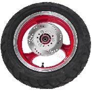 Front Wheel for Jonway Scooter 50cc (red)