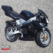 Pocket bike 49cc with front lights