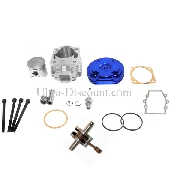 Head Kit 53cc - 4 transfer ports - Racing Crankshaft - 12mm axle (type B) - Blue