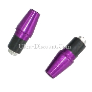 Custom Handlebar End Plugs (type 5) - Purple