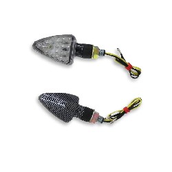 Pair of Carbon LED Turn Signals Quad Bashan BS200S-3