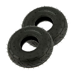 Pair of Road Tires 3.50-4 for ATV Pocket Quad