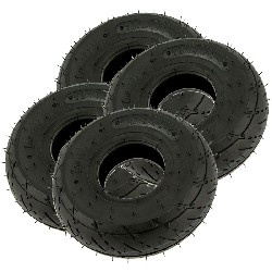 Set of 4 Road Tires 3.50-4 for ATV Pocket Quad