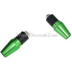 Custom Handlebar End Plugs (type 5) - Green