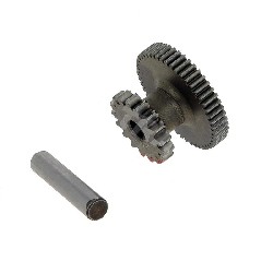 Starter Intermediate Pinion with Shaft for Chinese GY6 125cc Scooter