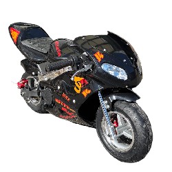 Pocket bike 49cc with front lights