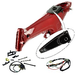 Frame for Dax - upgrade from 2.5L to 5.5L - METAL RED
