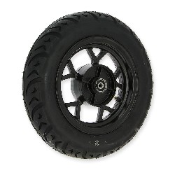 Full 3.50-10 Rear Wheel for Dax Skymax Black
