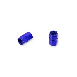 Pair of valve caps dark blue