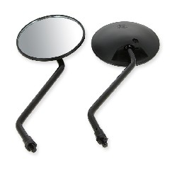 Pair of mirrors BLACK for Bubbly Skyteam (Black edition Ø8)