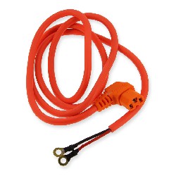 Battery power cable (130cm) for Citycoco - Orange fluo