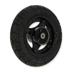 Full 3.50-10 Rear Wheel for Dax Skymax (Black)