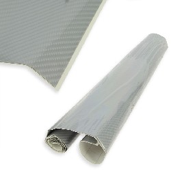 Self-adhesive covering imitation carbon for Pocket Bike (light-grey)