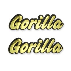 2 x Gorilla logo plastic sticker for Skymini SkyTeam tank