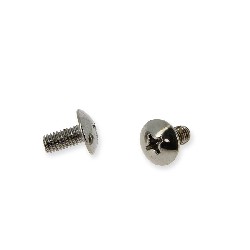 2 fairing screws M6x12 for Pocket Bike (chrome)