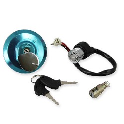 Lock Assy with fuel cap for PBR 50cc ~ 125cc  - After 2009, PBR Skyteam ZB Honda Spare Parts