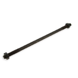 Rear Wheel Axle 10x230mm + Nuts American step for Pocket Bike, Pocket Bike Spare Parts