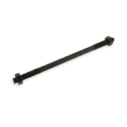 Front Wheel Axle + Nuts American steps for Pocket Bike - 190mm type2, Pocket Bike Spare Parts