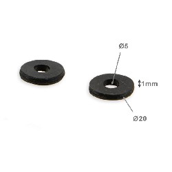 2x Rubber washer for fairing, 200cc Chinese ATV Parts