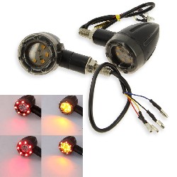 Pair of LED (2 colors, 4 modes) Turn Signals for Citycoco