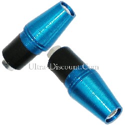 Custom Handlebar End Plugs (type 5) - Blue