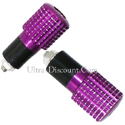 Custom Handlebar End Plugs (type 6) - Purple