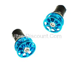 Custom Handlebar End Plugs (type 3) - Blue