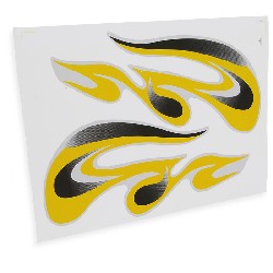 Stickers for Shineray quad 200cc Yellow