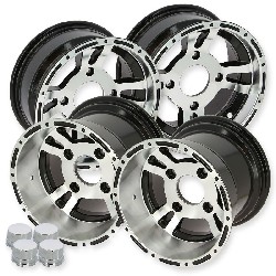 Set of 4 Aluminum Rims for ATV Shineray 250 STXE