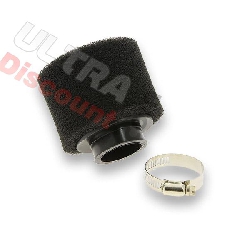 Dual Layer Foam Air Filter - 44-45mm - Black