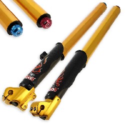 FASTACE Front Fork Tubes 600mm, 12mm axles - Gold
