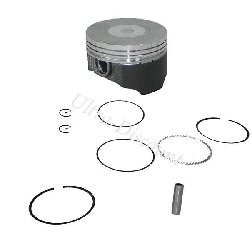 Piston Kit with Molybdenum Coating for Dirt Bike 125cc, Dirt Bike Spare Parts