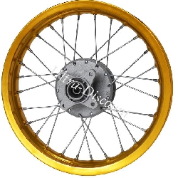 14'' Rear Rim for Dirt Bike (type 5) - Gold