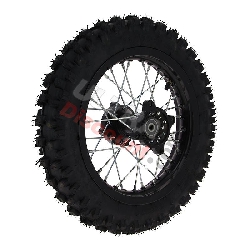 12'' Rear Wheel for Dirt Bike AGB29 - Black