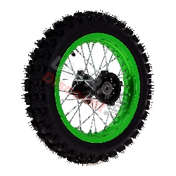 12'' Rear Wheel for Dirt Bike AGB29 - Green