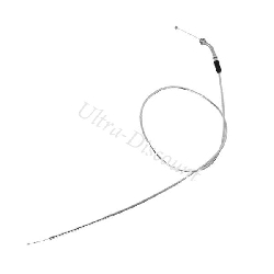 Throttle Cable for Dirt Bike (Chromium, 125cm - 115cm, type A), Dirt Bike Spare Parts