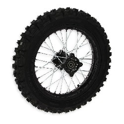 14'' Rear Wheel for Dirt Bike AGB30 - Black