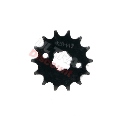 Heavy Duty 14 Tooth Front Sprocket for Dirt Bikes (428 : Ø:20mm), Dirt Bike Spare Parts