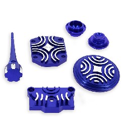 Decoration Kit for Dirt Bike Engine (type 1) - Blue