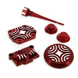Decoration Kit for Dirt Bike Engine (type 1) - Red