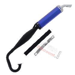 Tuning Exhaust for Pocket Bike (Blue)