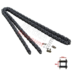 72 Large Links Reinforced Drive Chain - TF8