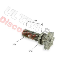 8 Tooth Reinforced Front Sprocket - small pitch - American thread, Pocket Bike Spare Parts