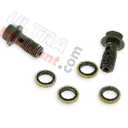2 x banjo M12 screw and washer brake circuit for Dirt Bike Spare Parts