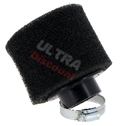 Dual Layer Foam Air Filter - 36mm - Black