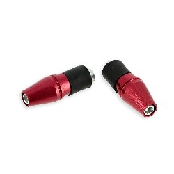 Custom Handlebar End Plugs (type 5) - Red