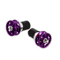 Custom Handlebar End Plugs (type 3) - Purple