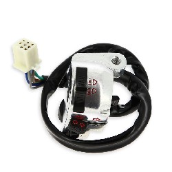 Left Switch Assembly for Bubbly Skyteam 50 to 125cc (SEMI-AUTO) - Aloy