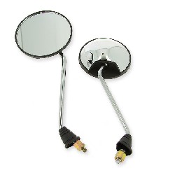 Pair of mirrors for Citycoco scooter - Chrome