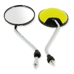 Pair of mirrors for Citycoco scooter - Yellow